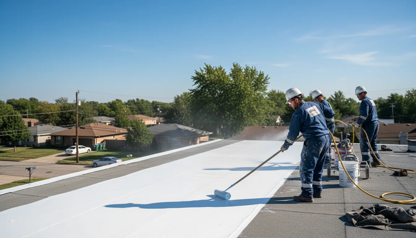 Commercial roof coating in Barneveld, WI near me